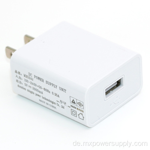 5 V 2A Ladegerät mit Pse UL FCCPower -Adapter